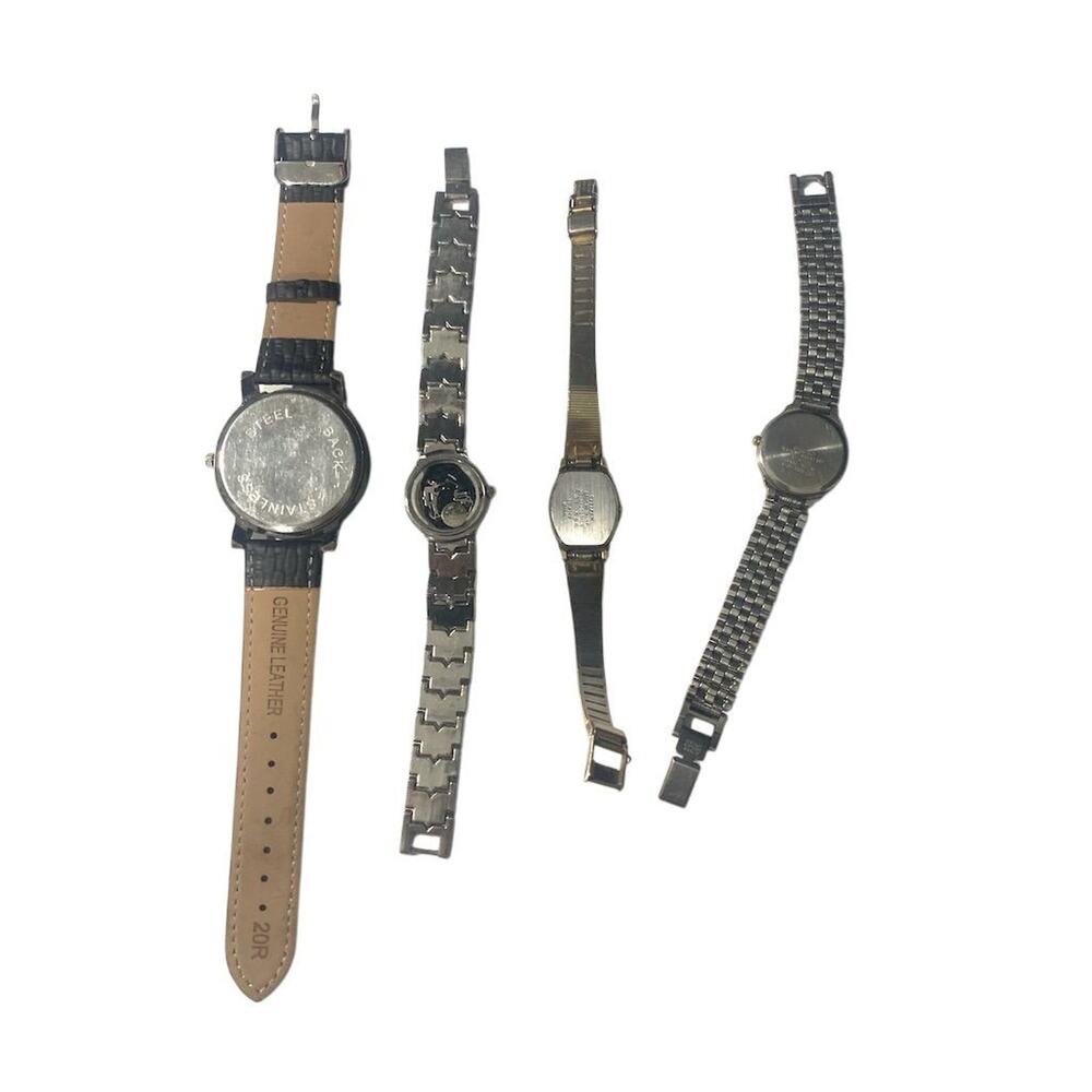 Vintage Watch Collection Set of 4 Unique Timepieces Unisex Adults